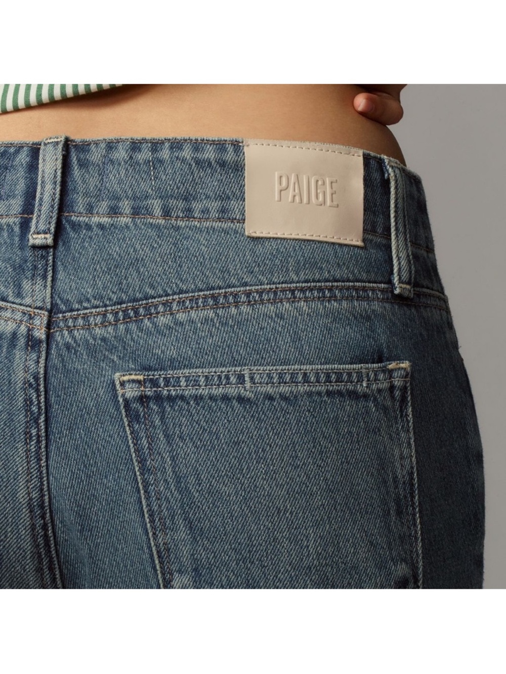 Paige Jeans Zoey Waist Tie Wide-Leg 31” in Jazz Club - Picture 5 of 14
